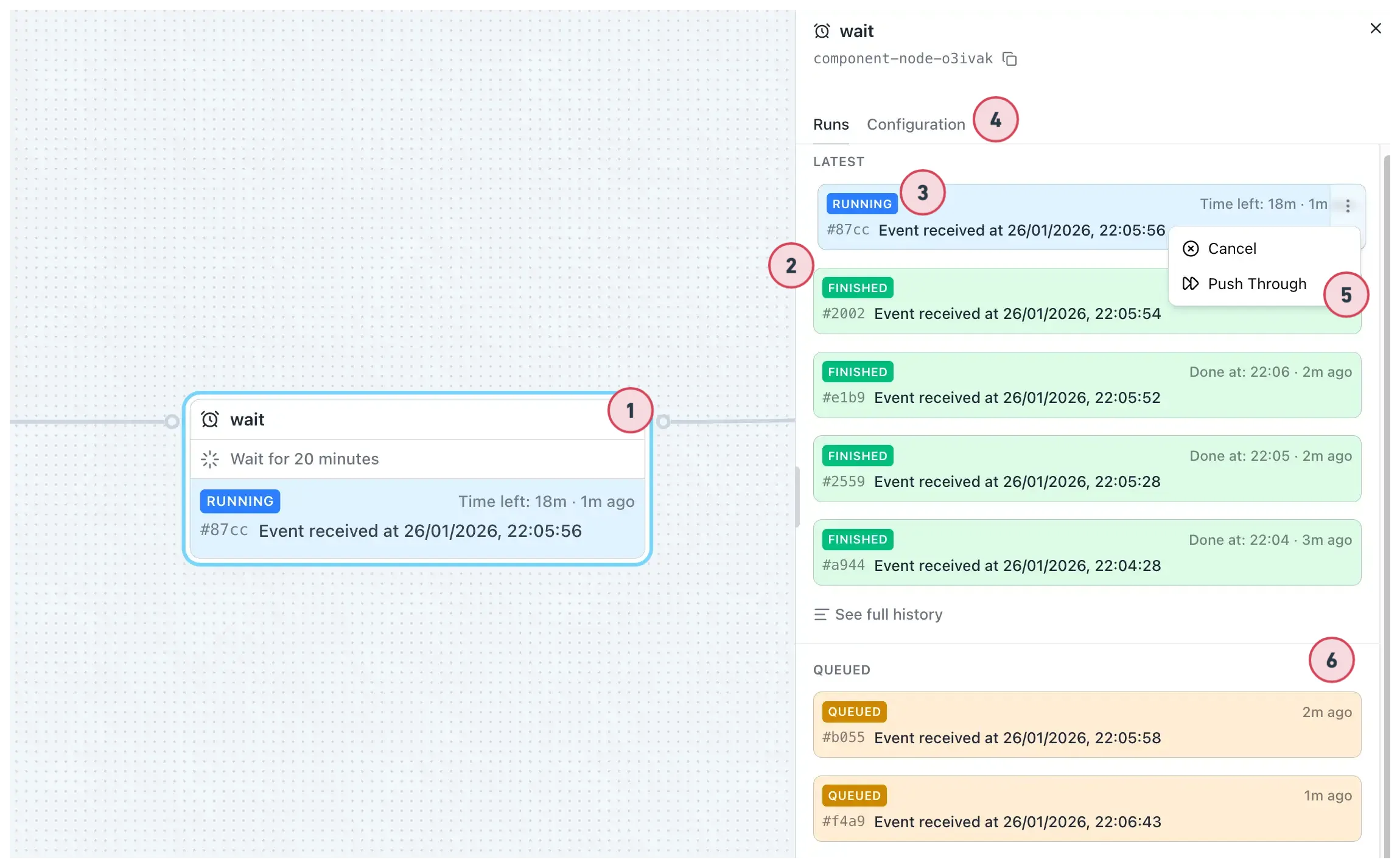 Component node sidebar