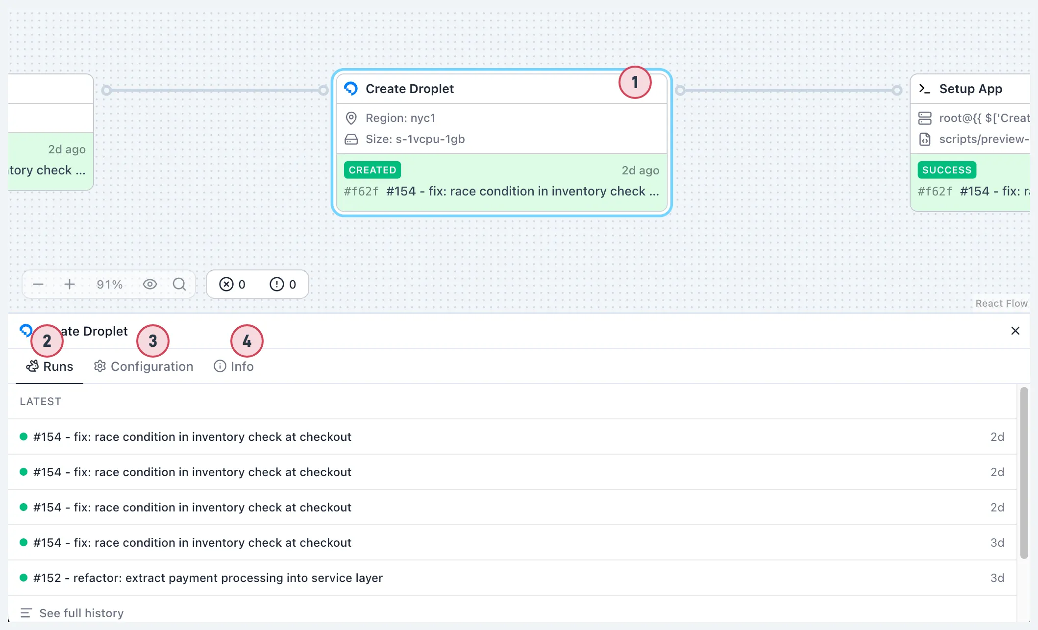 Component node inspector